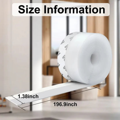 💥💥16.4Ft Door Weather Stripping | Adhesive Draft Stopper Seal Strip for Doors, Windows & Shower Doors