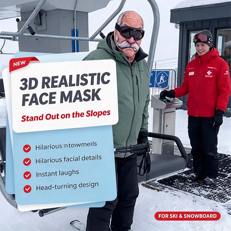 Realistic Face Balaclava – Viral Funny Ski Mask That Turns Heads 😂