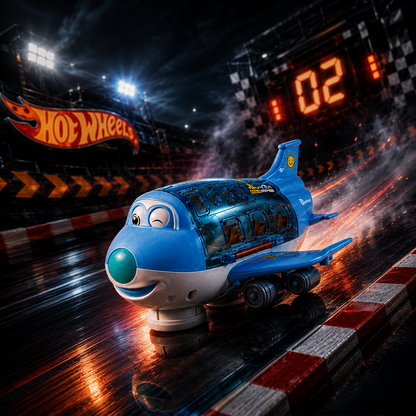 Orlunexa SkyCruise Light-Up Musical Airplane Toy
