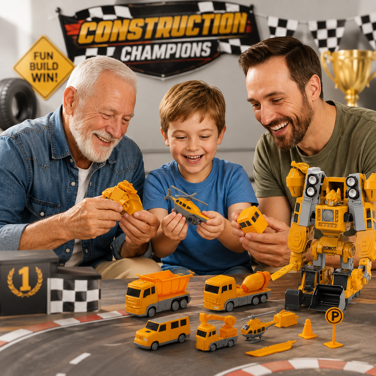Savy Magnetic Robo Car Adventure with Storage Box