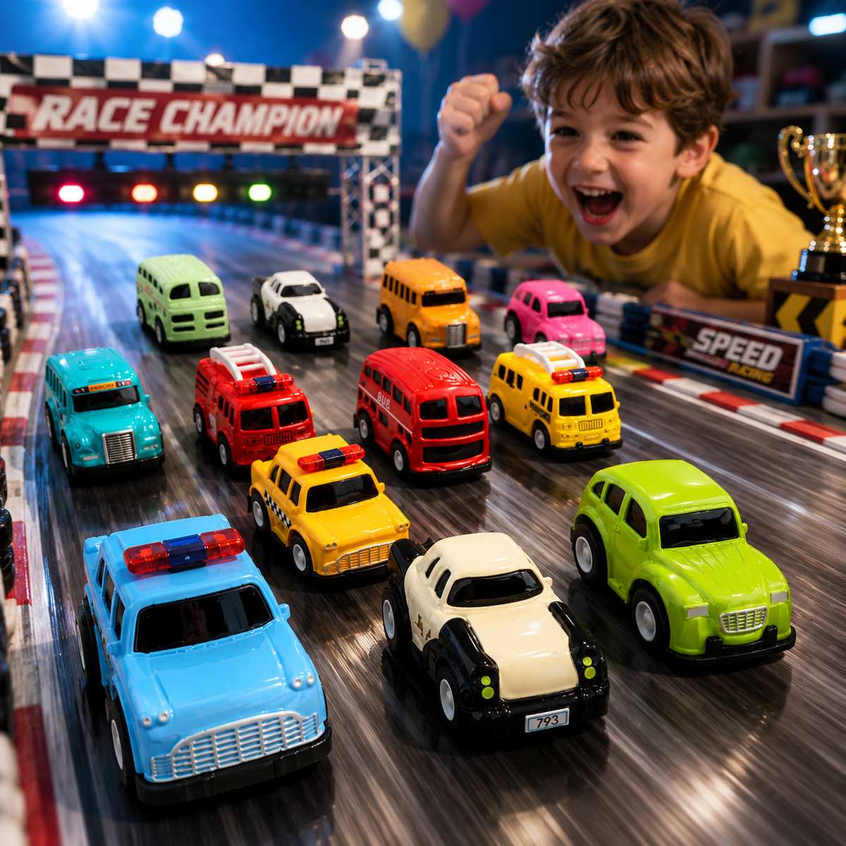 Orlunexa TinyRacers Mini Car Playset