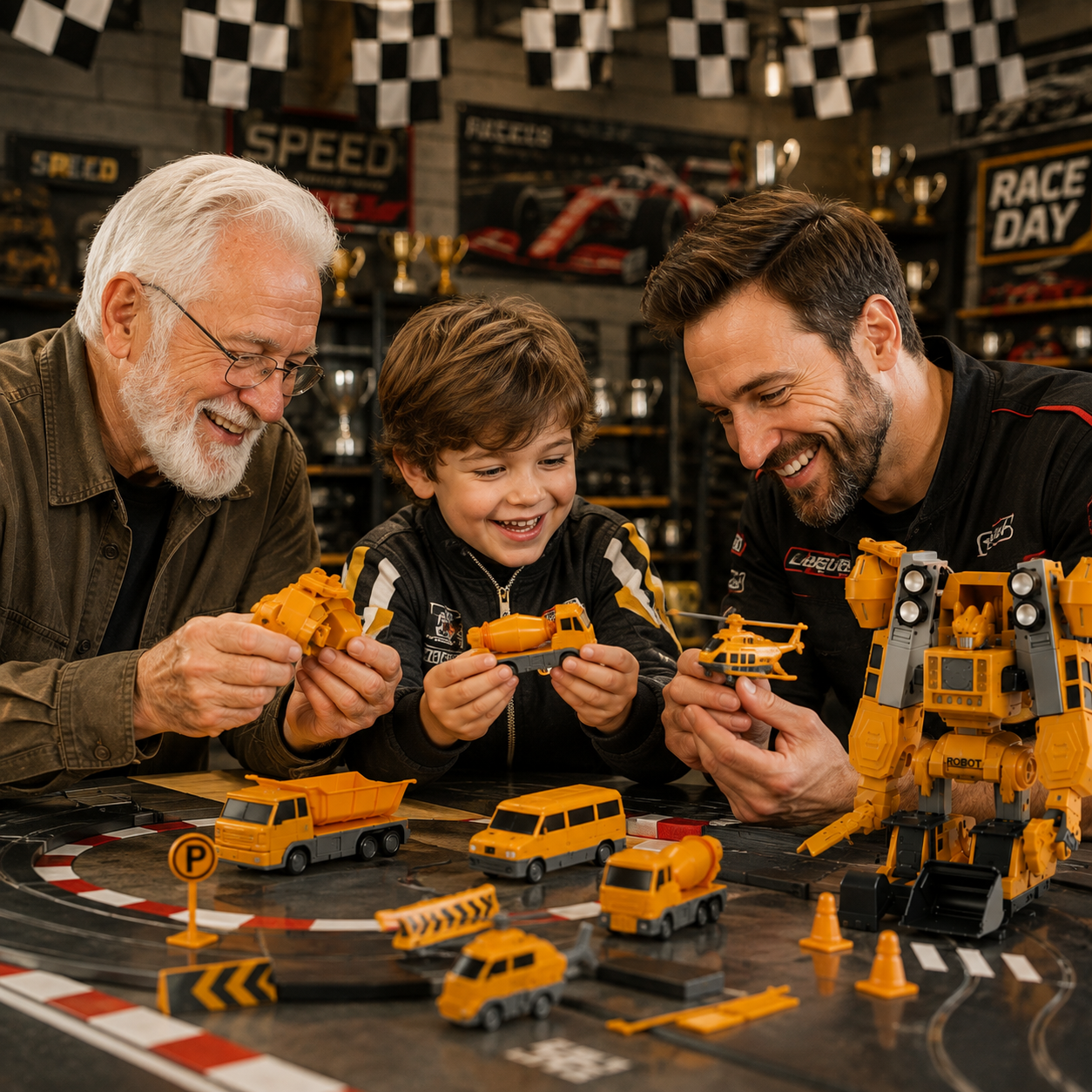 Savy Magnetic Robo Car Adventure with Storage Box