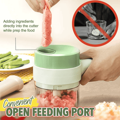 🔥 Trending Kitchen Favorite 🍳 | Cordless 4-in-1 Electric Food Chopper